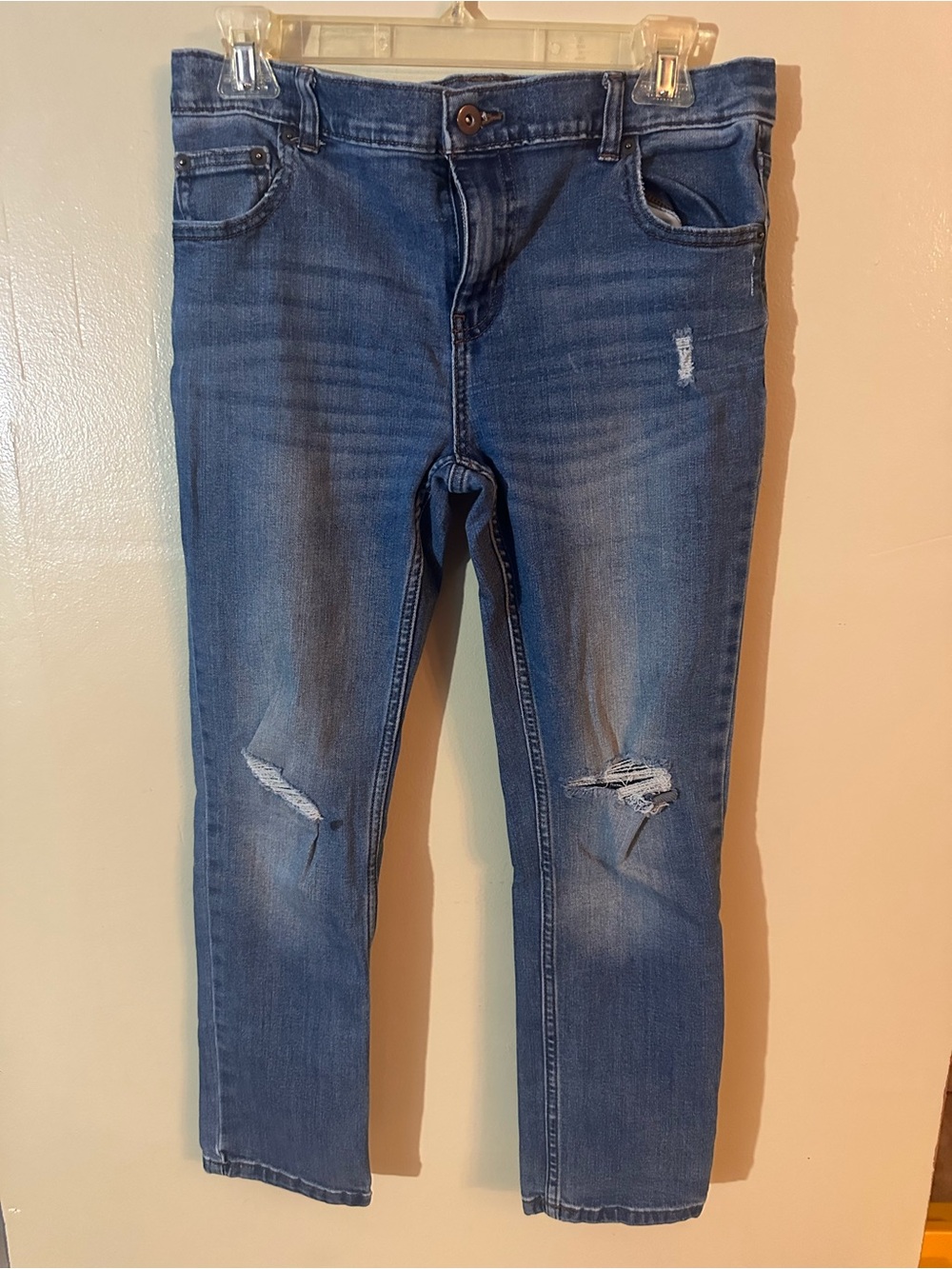 wonder nation Medium Blue Distressed Girls Skinny Jeans